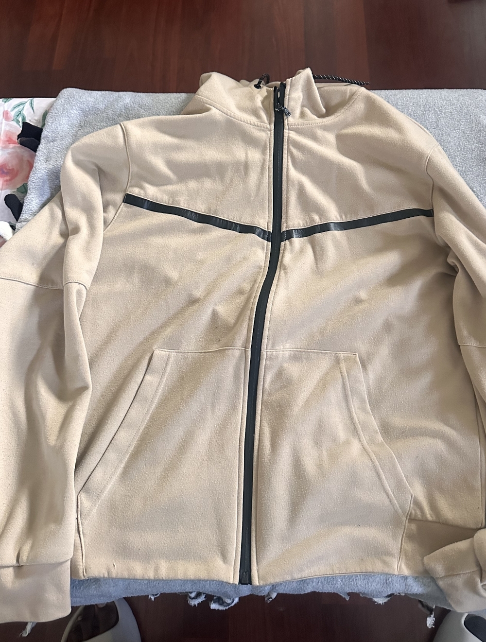 Beige Athletic Tech Jacket